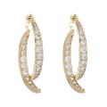 Dangle Earrings Front Back Wear Elegant Sparkling Drop Earrings. 