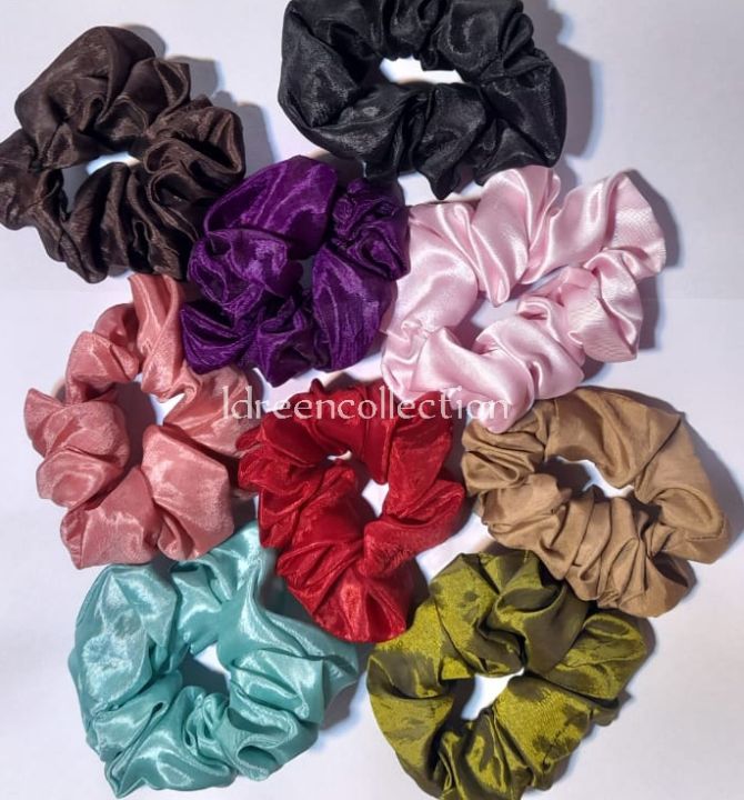 Pack%20of%2010%20Scrunchie's%20In%20Random%20Color's%20-%20Image%203