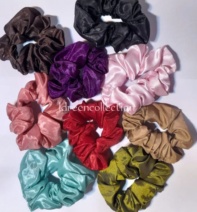 Pack%20of%2010%20Scrunchie's%20In%20Random%20Color's%20-%20Image%203