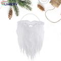 Santa Cosplay Beard Realistic Santa Claus Beard for Adults Kids Soft Fluffy Curly White Mustache Perfect for Santa Cosplay Party Costumes. 