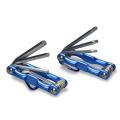 6 Pcs Pocket Allen Key | Folding Hex Wrench Set | Portable Hexagonal Screwdriver Allen Keys with Car Keychain | Metal Metric Hand Tool for Repair. 