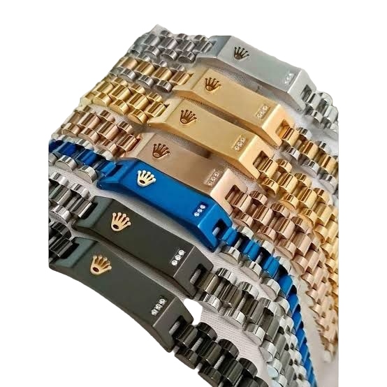 Trending Stainless Steel Rolax Bracelets for Men in a Variety of High-End Finishes and Colors -Pack 01