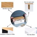 Cable Management Box with Bamboo Lid Small Cable Organizer Box for Extension Cord Stripe Surge Protector. 