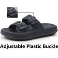 M&W High Quality Slippers For Men And Women Two Strap Slides Unisex Beach Sandals | Men black comfy slippers flip flop soft slides for men home floor thick sole classic slippers for men adjustable plastic buckle. 