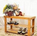 NS - Wooden 2 Layer Shoe Rack. 