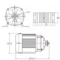BLDC Brushless Motor 48V 60V 550W BLDC MID Drive Mounting DC Brushless Permanent Magnet Gear Motor. 