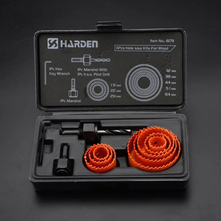 Harden 11 Pcs Holesaw Kits For Wood