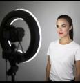 26CM Selfie LED Ring Light with 7ft Tripod Stand Mobile Phone Holder 26 CM ringlight 7 feet tripod stand with 3 Modes. 