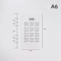 2023 A5 A6 Calendar Notebook Dividers Year Monthly Planner Transparent Bookmarks Loose-leaf Notebook Agenda Notes Pads Dividers. 