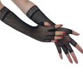 Fishnet Lace Hollow Elasticity Long Gloves Fashionable Women Gloves. 