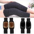 1 Pair Knee Brace Thermal Winter Sleeves Long Warm Leg Sleeve Wool Pad Support. 