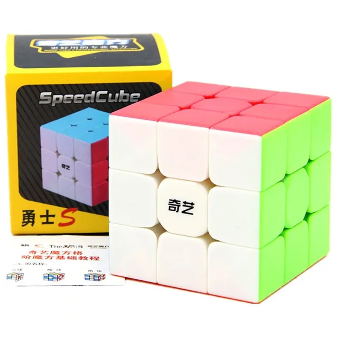 QiYi Warrior S 3×3 Sticker Less Speed Rubik’s Cube – Multi Color | Daraz.pk