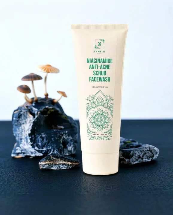 ORANGLES ZENITH PEARL Niacinamide Anti Acne Scrub Facewash 120ml - high resolution display - exposing craftsmanship - Image 2 of 4 | built for everyone | ZENITH PEARL Niacinamide Anti Acne Scrub Facewash 120ml for sale Georgia | Free Shipping ORANGLES