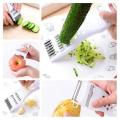 5 In 1 Cucumber Carrot Potato Slicer Peeler Grater Fruit Vegetable Cutter ( TEPKA PELLER ). 