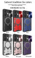 Lenuo For Xiaomi Redmi 13C 5G Back Cover Shockproof Armor Case Car Magnetic Ring Stand Holder Push Pull Camera Lens Protection Hard Phone Case. 