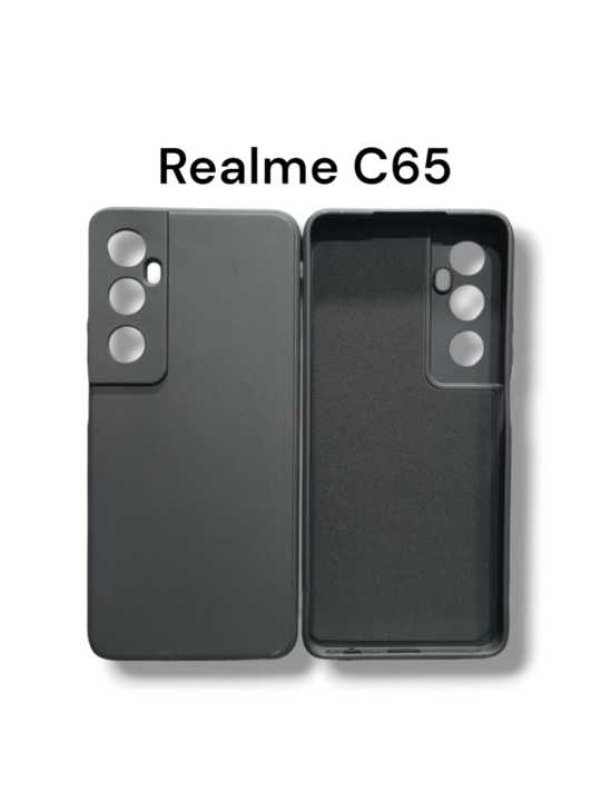 Realme C65 4G Back Cover Soft Official Clothe Inside Liquid Silicone Camera Protection Phone Case for Realme C65 4G
