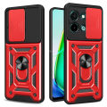 Quiberk for Vivo Y28 4G Phone Case Slide Camera Cover Magnetic Kickstand Hard Shockproof Armor Back Casing. 