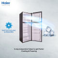 Haier 12 Cu Ft - E-Star Series - HRF-346 EPR - Deepest Freeze - Direct Cool - 1 Hour Icing Technology - Wide Voltage - Glass Door - 10 Years Warranty. 