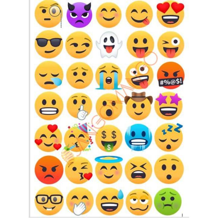 30 Pcs Emoji Random Creative Personality Emoji Doodle Stickers for Laptop and Phone DIY Stickers - JangoMango Store
