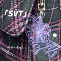 3pcs/set Kpop SEVENTEEN Keyring Keychains Acrylic Double-sided Pendant. 