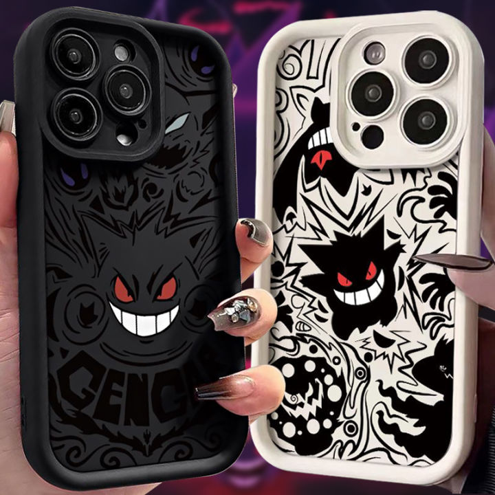 Pokemon Gengar Case for Samsung Galaxy S24 S23 S22 S21 Ultra Plus S20 FE A54 A53 A52 A52S A51 A50 A50S A34 A33 A32 5G 4G Cover