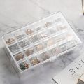 24 Grid Transparent Acrylic Jewelry Box organizer.. 