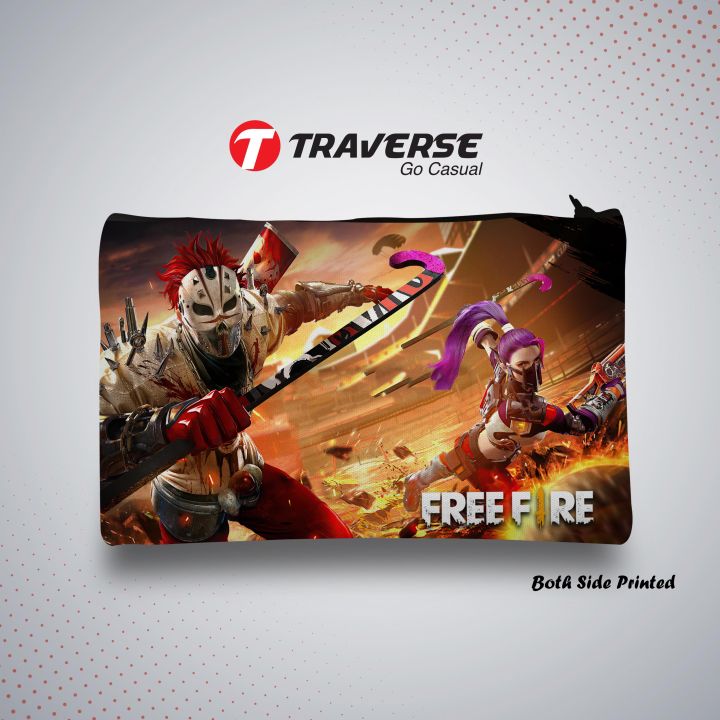 Traverse Free Fire Pencil Pouch (Digitally printed on Cloth)