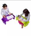 Multi Purpose Plastic Kids Table with Side Storage Boxes. 