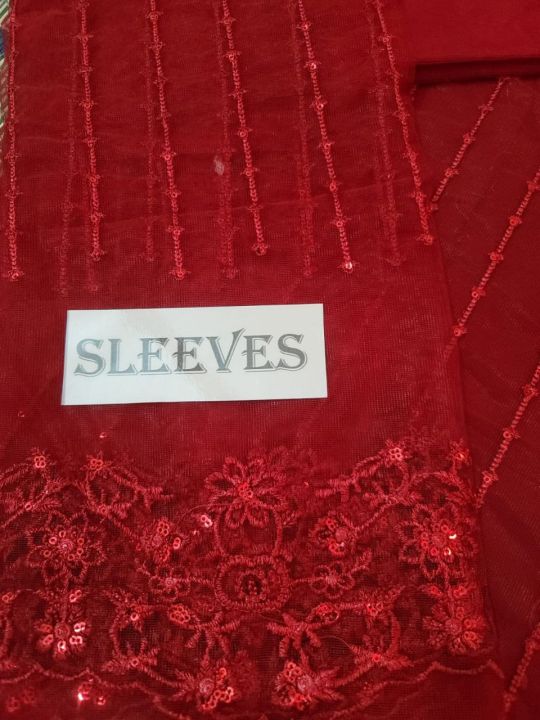 Embroidered 2PC Net Collection with Inner | Daraz.pk