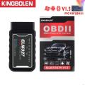 Kingbolen ELM327 Bluetooth V1.5 PIC18f25k80 Chip Diagnostic Scanner J1850 Protocol elm 327 OBD2 for OBDII vehicle android Torque. 