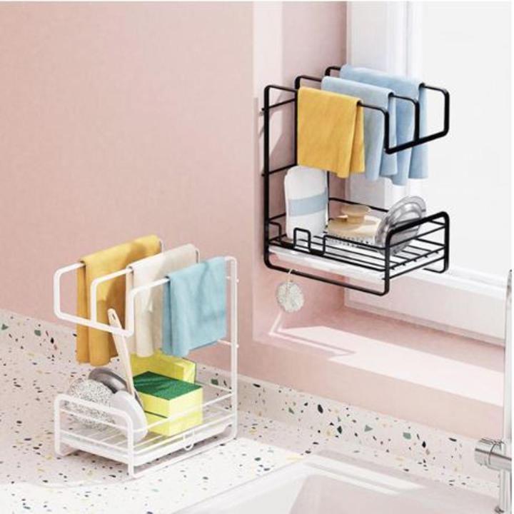 Wall Mounted Shelf Iron Storage Shelves for Kitchen Decoration Drainer Rack
