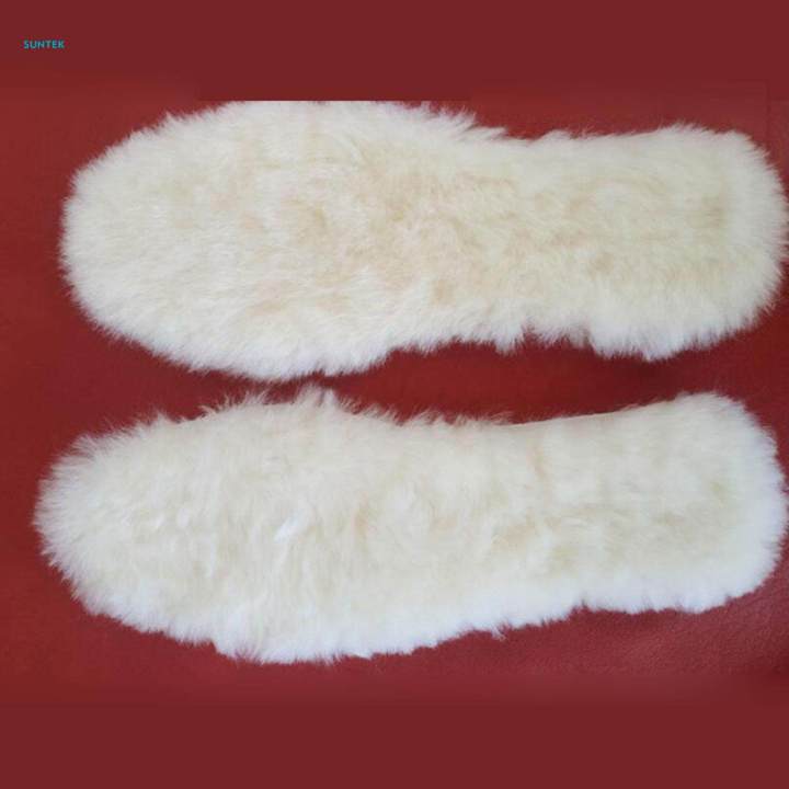 Wool Insoles for Women Men Fleece Insoles for Shoes Boots Outdoor Sports 43 26.5cm
