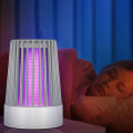 Electric Shock Mosquito Killer Lamp, USB, Fly Trap, Insect Killer, Rechargeable Insect Trap, Mosquito Killer, Silent Electric Insect Trap Eliminator Indoor Lighting, LED/UV/Blue Light, Repellent, Bedroom. 