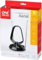 One For All Amplified Indoor Digital TV Aerial - Ready to receive Freeview and Analogue TV Signals within a range of 9 miles - HD Ready - HDTV Antenna – UHF/VHF – black - SV9143 uk import. 