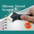 3 in 1 Silicone Caulking Tool Glass Glue Angle Scraper Tools Caulk Cement Scraper Silicone Sealant Remover Shovel Floor Cleaning. 