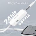 Anker 2-In-1 Audio & Lightning Charging Adapter 3.5mm Headphone Jack MFi-Certified. 