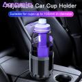 Expandable Base Car Cup Holder Car Cup Holder Large Diameter Rotatable Stable Base Elastic Card Position Adjustable Water Bottle Expander Adapter Car Accessories Cars Expandable Base Cup Holder. 