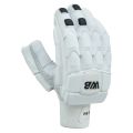 WB White Black Cricket Batting Gloves. 