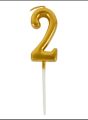 Gold Number Candle, 0 1 2 3 4 5 6 7 8 9 digital Number Birthday Candles Cake Topper Birthday Cake flag Decorations. 