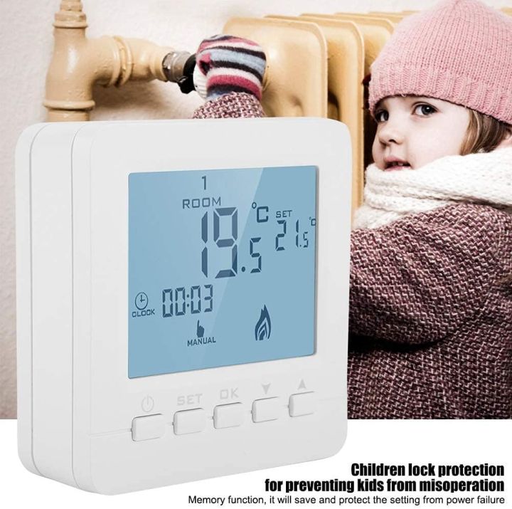 FTVOGUE%20Digital%20Thermostat%20Intelligent%20LCD%20Display%20Heating%20Thermostat%20Programmable%20Room%20Temperature%20Controller%20Under%20Home%20Household%20Temperature%20Tool%20-%20Image%203
