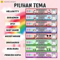 (Contents 16 PCS) Children's Birthday Stickers CUSTOM Drink LABEL Mineral Water Bottle 330 ML & 600 ML Free Design // Drinking LABEL CUSTOM Bottle // Drinking LABEL. 