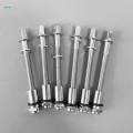 6Pcs Drum Tension Rods Rust Resistance 6mm for Snare Drum Percussion Instrument Replacement Accessory. 