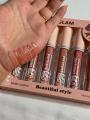 Glam She 6 pcs Nude lip gloss. 