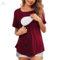 Women's aternity Shirts Fashion Nursing Shirts for Daily om 3pcs. 