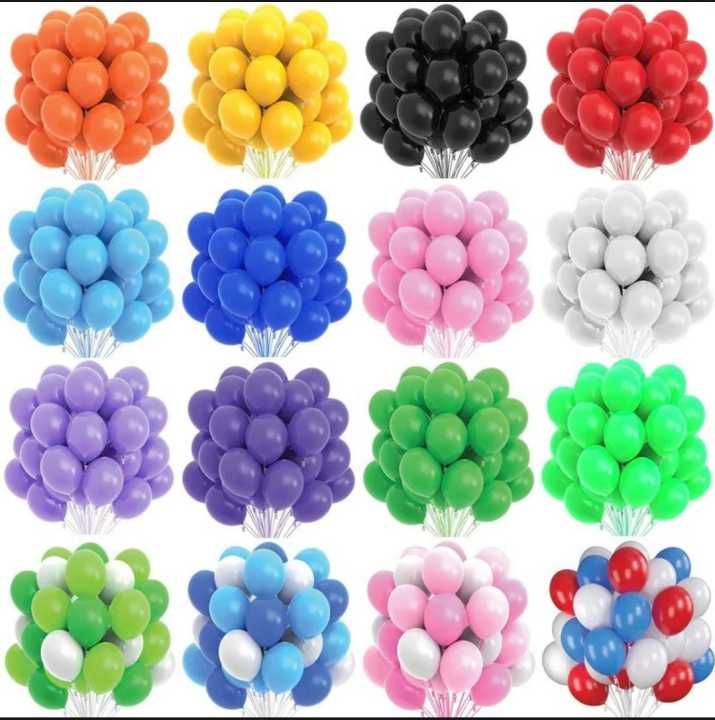 50 Pieces Balloon Latex 12 Inch Balloons For Birthday Decoration, Wedding, Anniversary, Baby Shower, Bridal Shower, Party