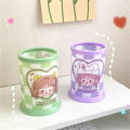 Storage Box Student Desktop Storage Box Pen Container Ins Pen Container Cute Pen Bucket Transparent Pen Container. 