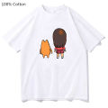 Ayumi Kasuga Osaka The Girl and The Cat Turned Around T Shirts Women 100% Cotton High Quality Tajrts Kawaii/Cute. Fashion Mode. 
