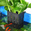 Fish Tank Hydroponic Box Hydroponic Box Aquarium Plant Holder with Hooks Suction Cups Easy to Hang Improves Water Circulation Aquarium Planter with Suction Cups. 