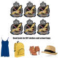 Embroidery Cloth Sticker 6pcs Stickers DIY Eagle Badge Pattern Iron On Patches for Clothes Handicraft Mending Decoration. 