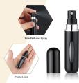 5ml Perfume Atomizer Metal Spray Bottle - Refillable & Leak-Proof, Travel-Sized, Compact & Lightweight, Ideal for Men & Women, Metal Empty Container - Unisex Usage. 